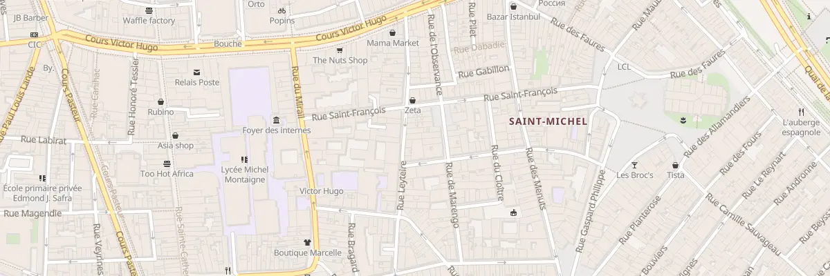 Plan du 32 Rue Leyteire à Bordeaux