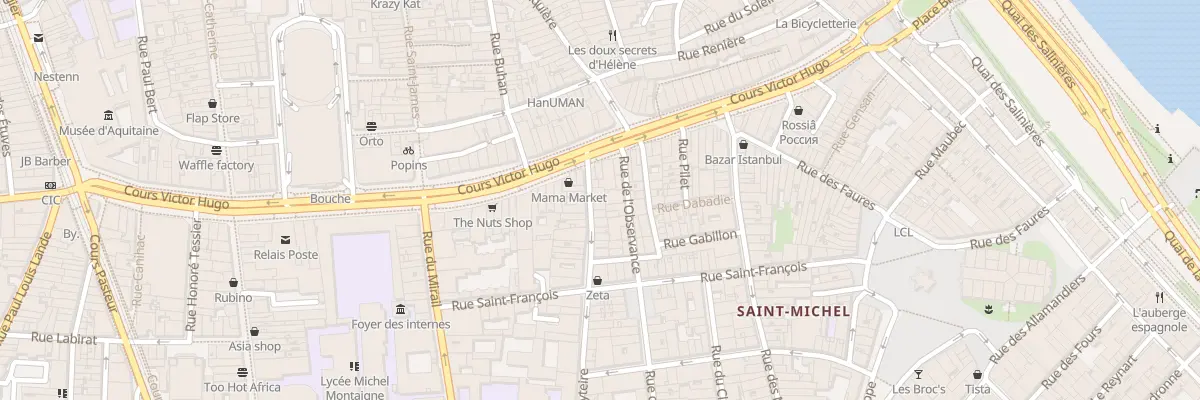 Plan du 6 Rue Leyteire à Bordeaux