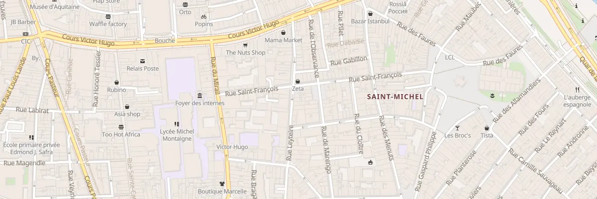 Plan du 28 Rue Leyteire à Bordeaux