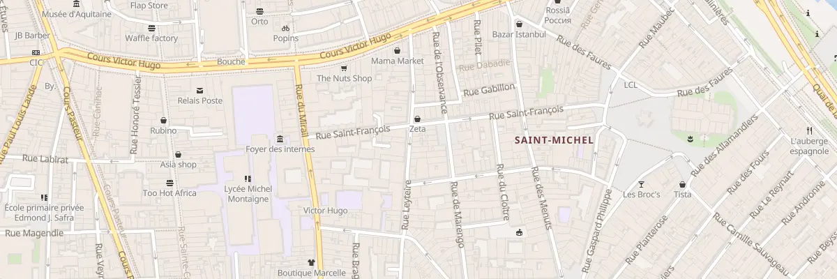 Plan du 26 Rue Leyteire à Bordeaux