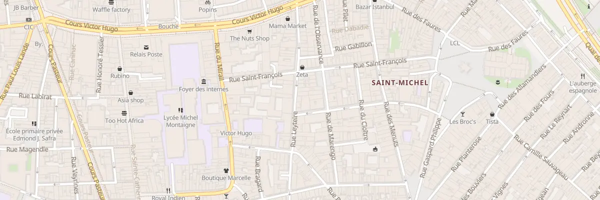 Plan du 34 Rue Leyteire à Bordeaux