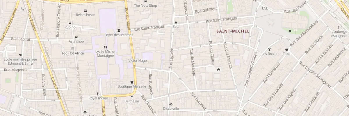 Plan du 42 Rue Leyteire à Bordeaux