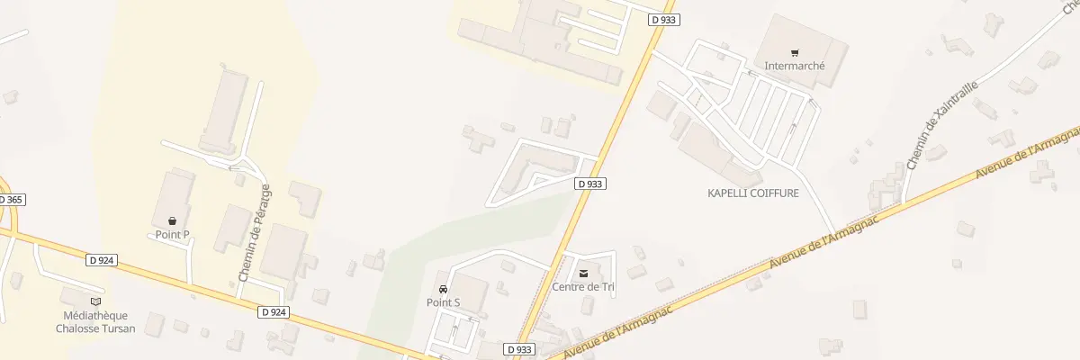 Plan du 10 Av du Marsan à Saint-Sever