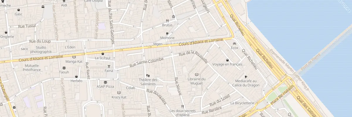 Plan du 2 Rue Neuve à Bordeaux