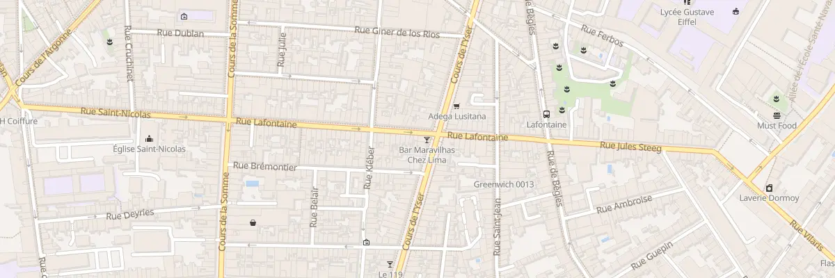 Plan du 65 Rue Lafontaine à Bordeaux