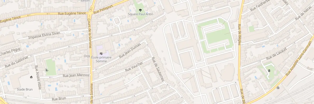 Plan du 18 Rue de Sauternes à Bordeaux