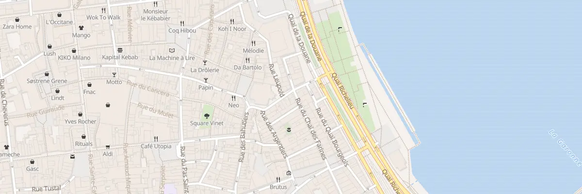 Plan du 1 Rue du Chai des Farines à Bordeaux