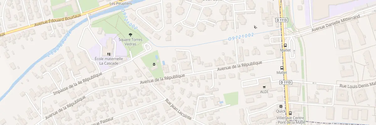 Plan du 23 Av de la République à Villenave-d’Ornon
