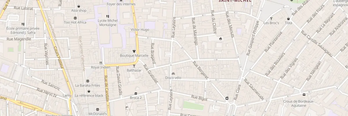 Plan du 58 Rue Leyteire à Bordeaux