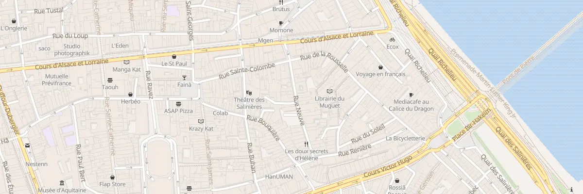 Plan du 13 Rue Neuve à Bordeaux