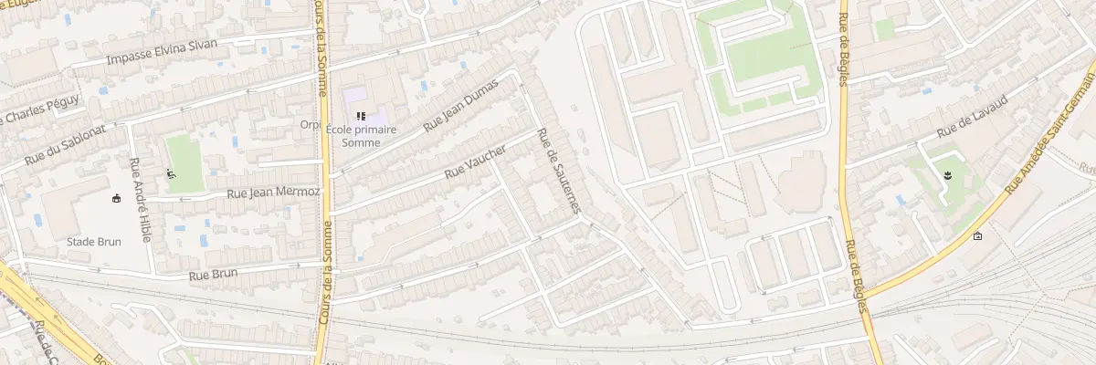 Plan du 25 Rue de Sauternes à Bordeaux