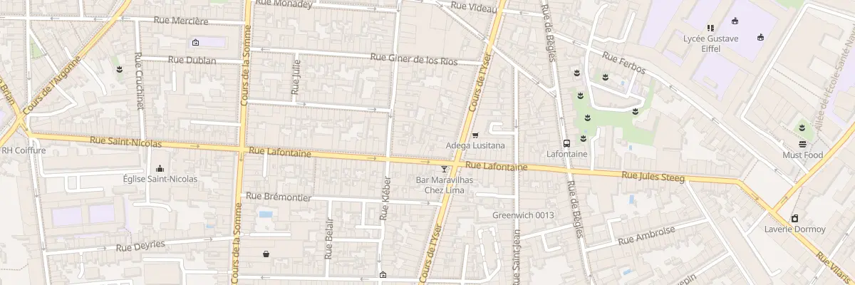 Plan du 58 Rue Lafontaine à Bordeaux