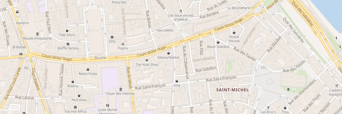 Plan du 5 Rue Leyteire à Bordeaux