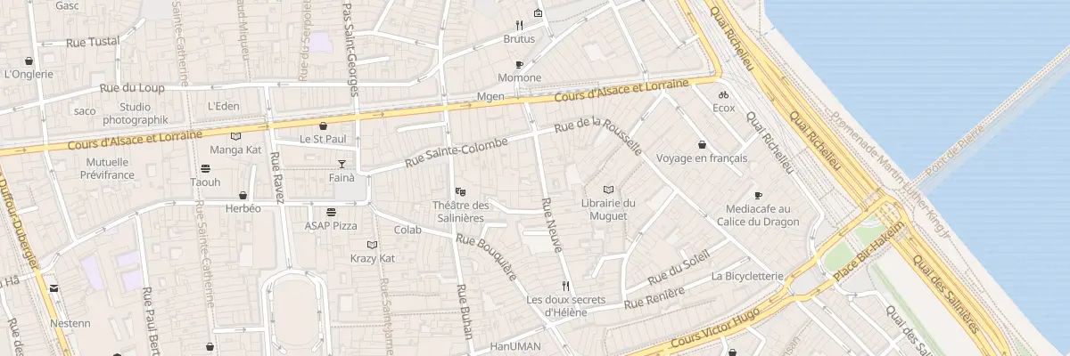 Plan du 7 Rue Neuve à Bordeaux