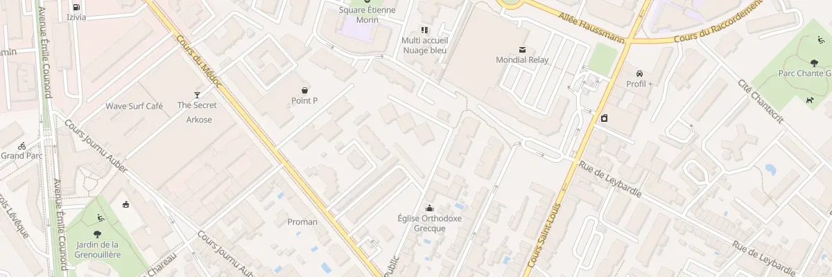 Plan du 339 Rue du Jardin Public à Bordeaux
