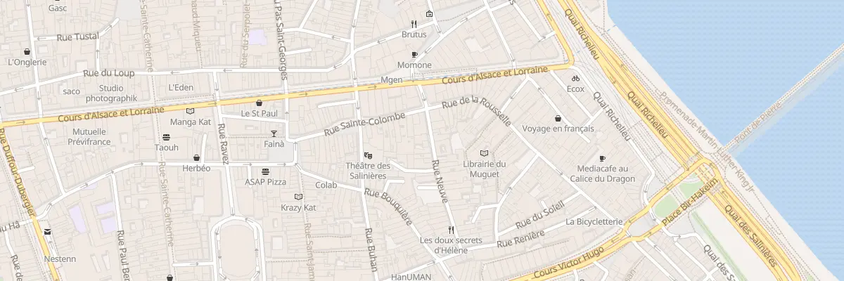 Plan du 5 Rue Neuve à Bordeaux