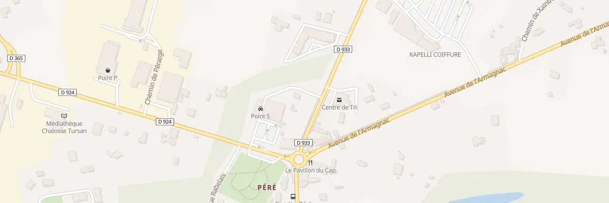 Plan du 6 Av du Marsan à Saint-Sever