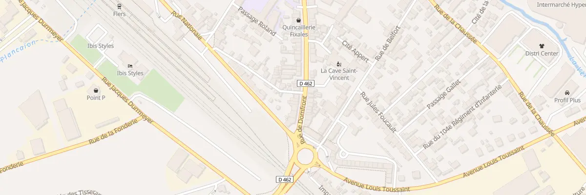 Plan du 142 Rue de Domfront à Flers