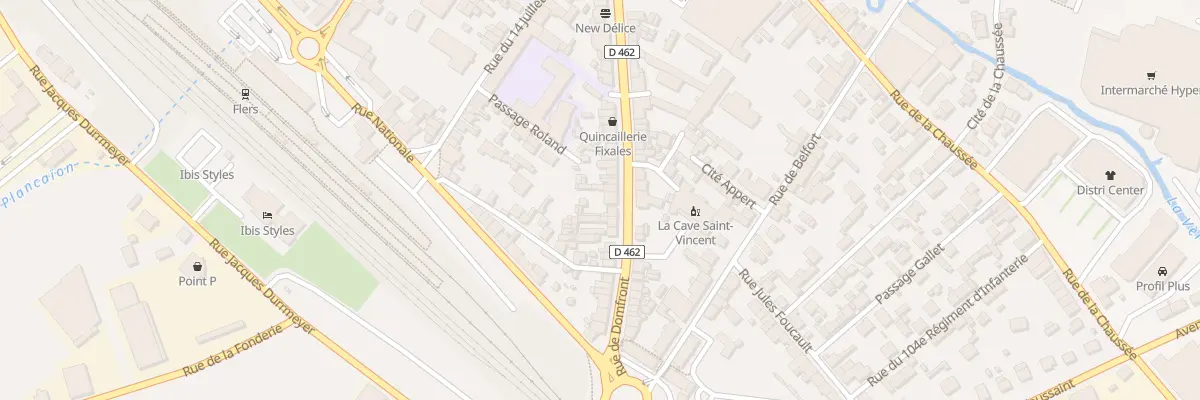 Plan du 122 Rue de Domfront à Flers