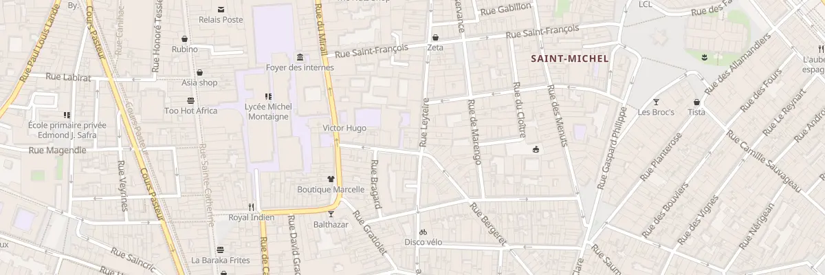 Plan du 59 Rue Leyteire à Bordeaux