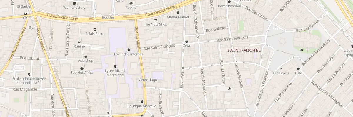 Plan du 39 Rue Leyteire à Bordeaux