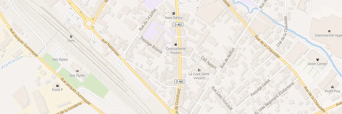 Plan du 112 Rue de Domfront à Flers