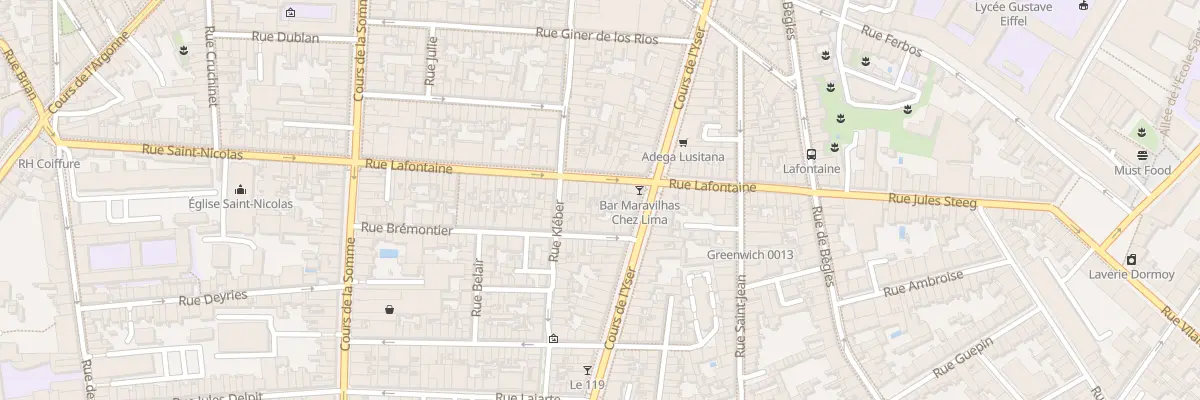 Plan du 57 Rue Lafontaine à Bordeaux
