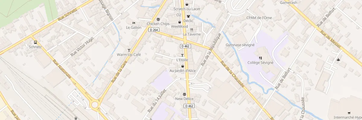 Plan du 50 Rue de Domfront à Flers