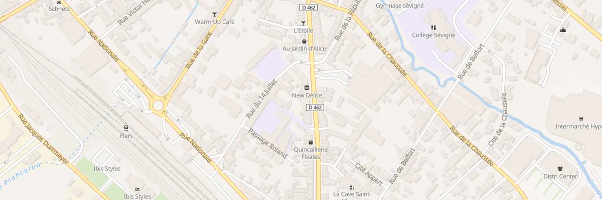Plan du 84 Rue de Domfront à Flers