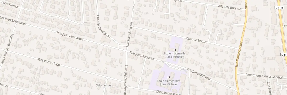 Plan du 6 Rue Jules Michelet à Villenave-d’Ornon