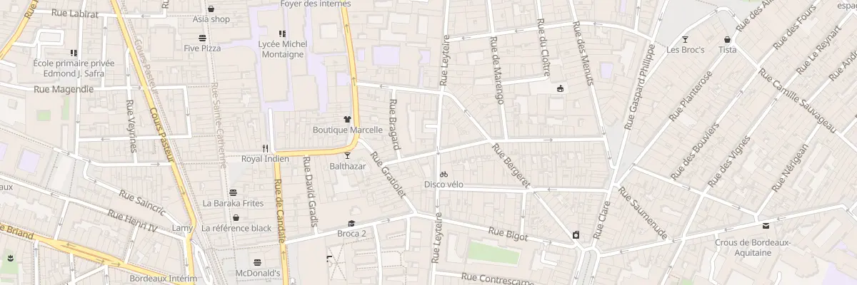Plan du 75 Rue Leyteire à Bordeaux