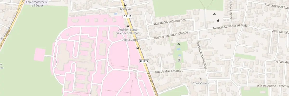Plan du 322 Rte de Toulouse à Bègles