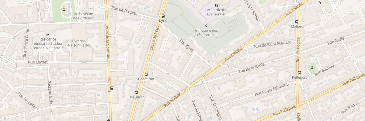 Plan du 9 Rue de Galard à Bordeaux