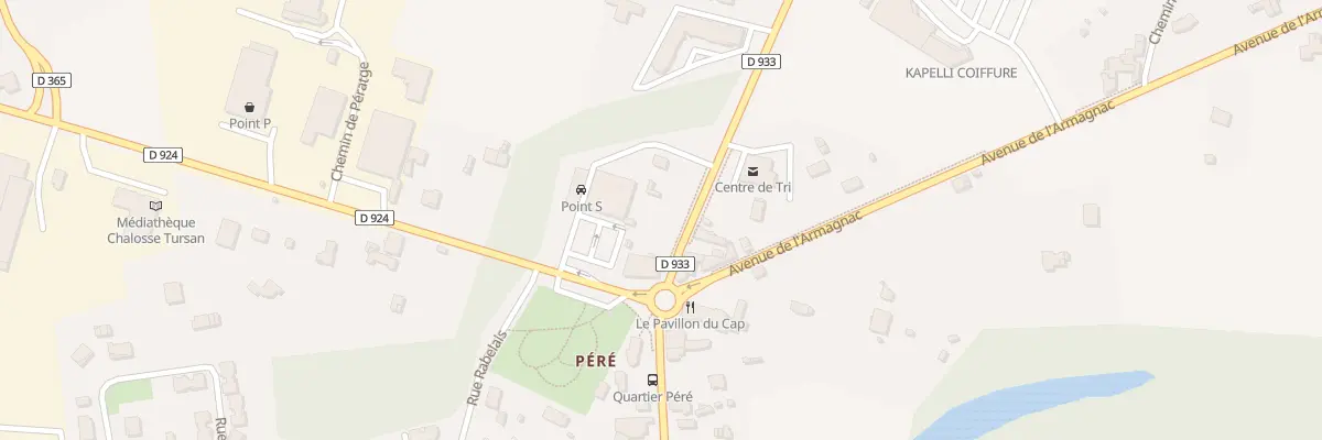 Plan du 2 Av du Marsan à Saint-Sever