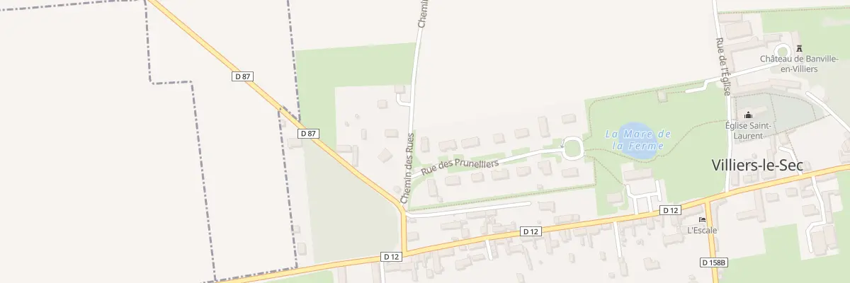 Plan du 1 Rue des Prunelliers à Creully sur Seulles