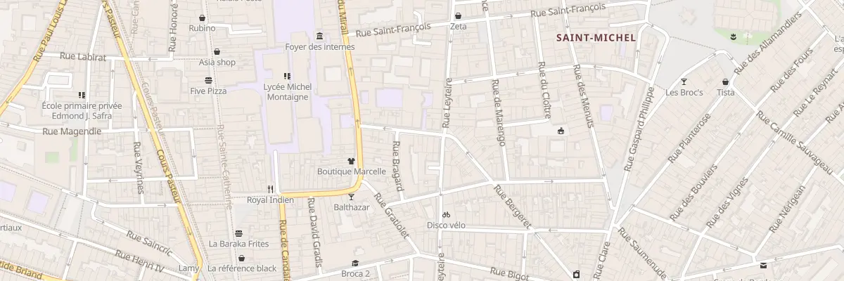 Plan du 8 Rue de Causserouge à Bordeaux