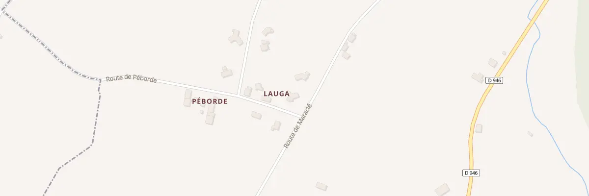 Plan du 36 Rte de Peborde à Morlanne