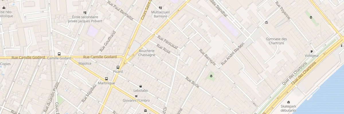 Plan du 4 Rue Rose à Bordeaux