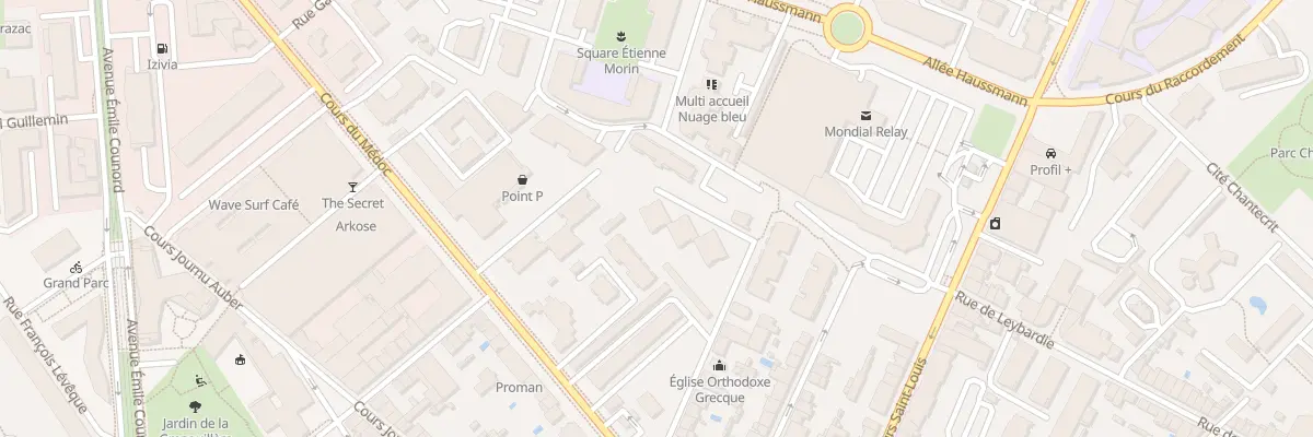 Plan du 339B Rue du Jardin Public à Bordeaux