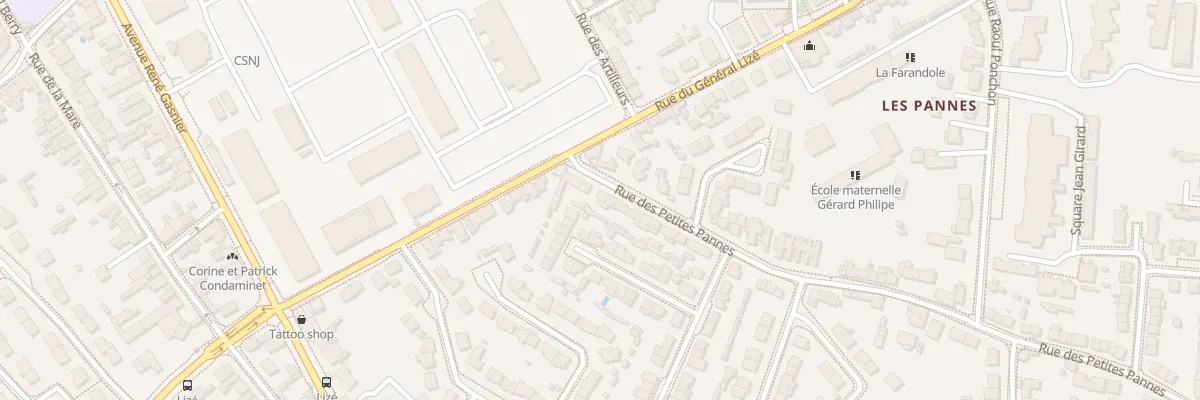 Plan du 57 Rue des petites Pannes à Angers