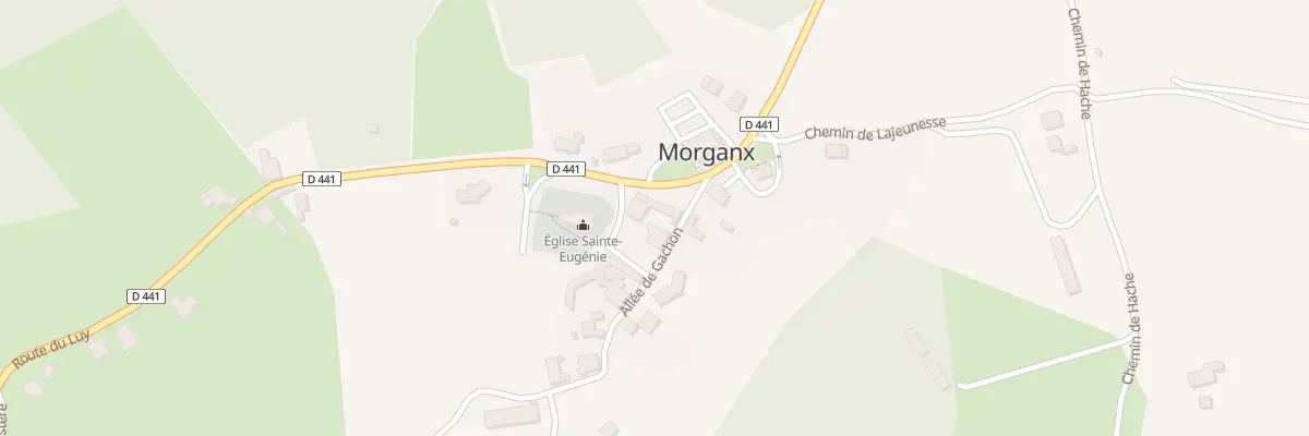 Plan du 72 All de Gachon à Morganx
