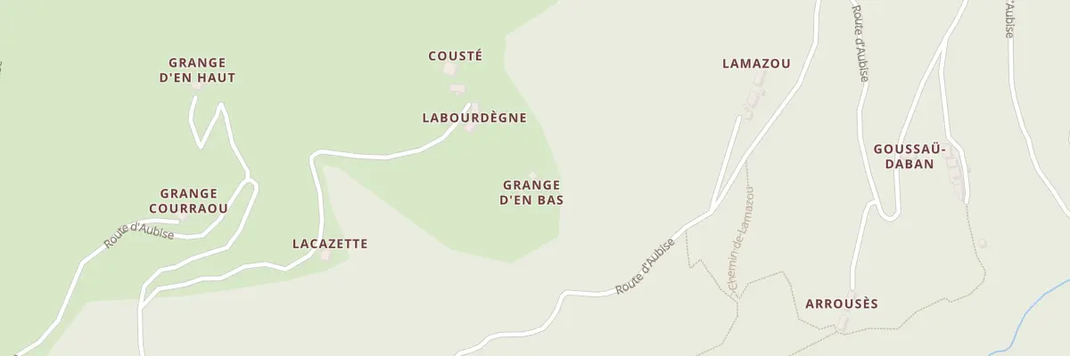 Plan du 5162 Labat d’Aubise à Borce