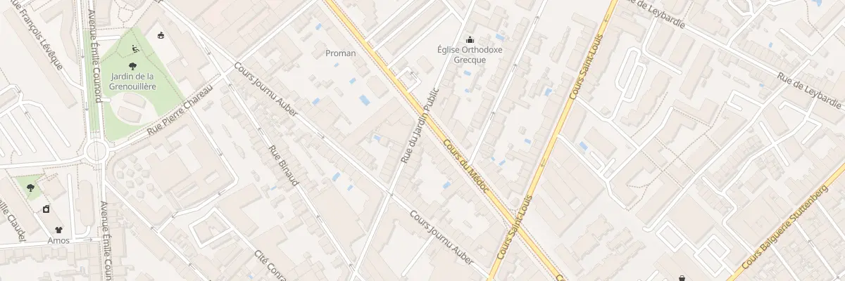 Plan du 254 Rue du Jardin Public à Bordeaux
