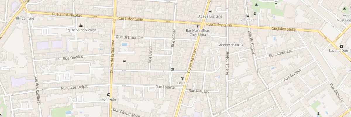 Plan du 114 Rue Kléber à Bordeaux