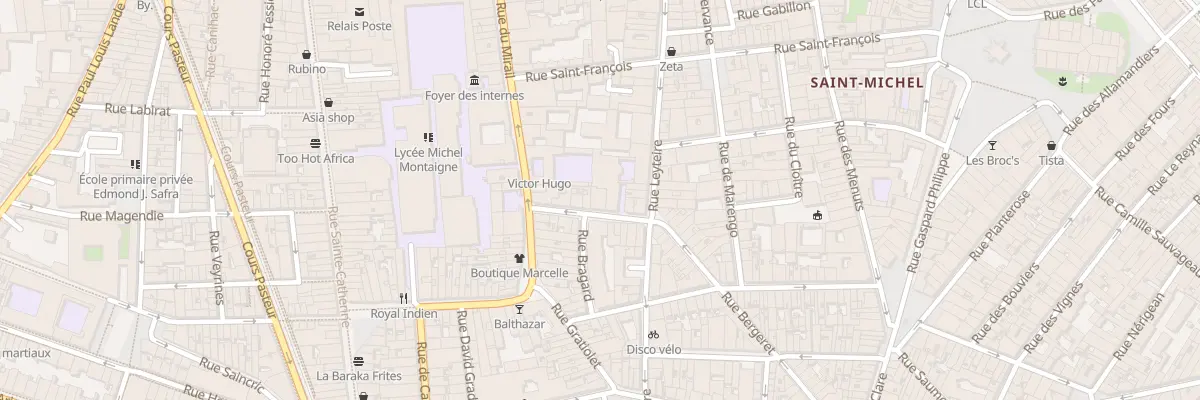 Plan du 9 Rue de Causserouge à Bordeaux