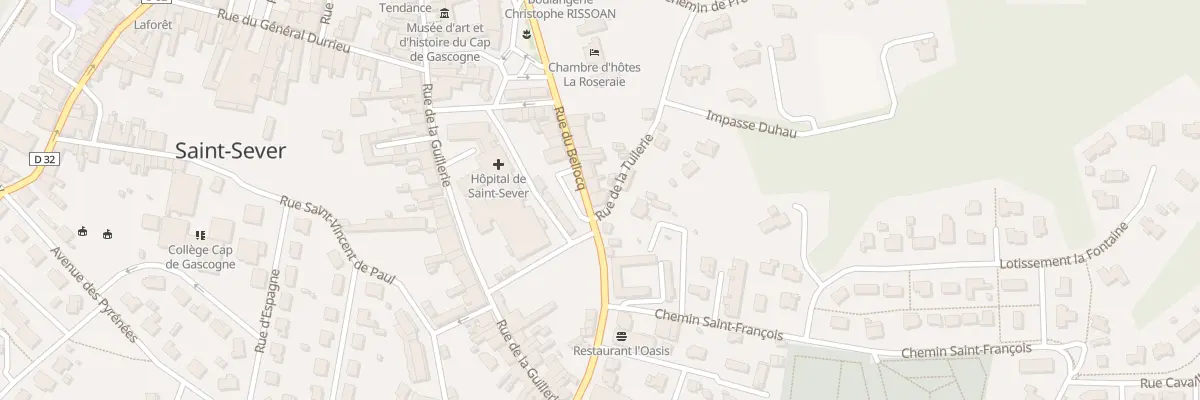 Plan du 19 Rue du Bellocq à Saint-Sever