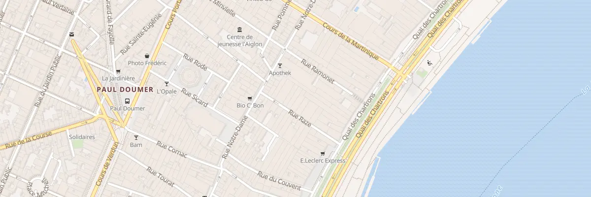 Plan du 23 Rue Raze à Bordeaux
