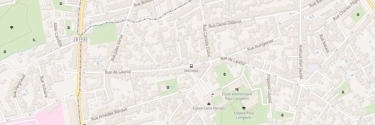 Plan du 68 Rue Lauriol à Bègles