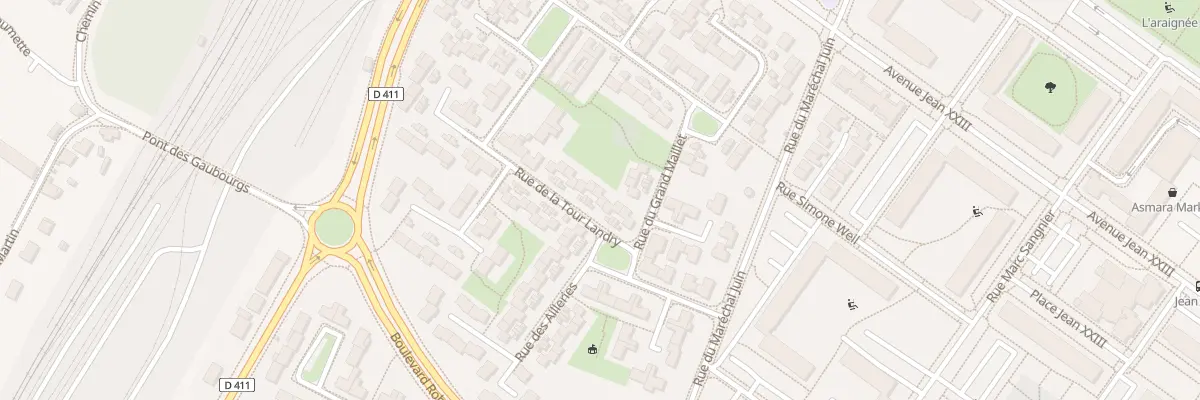 Plan du 14 Rue de la Tour Landry à Angers