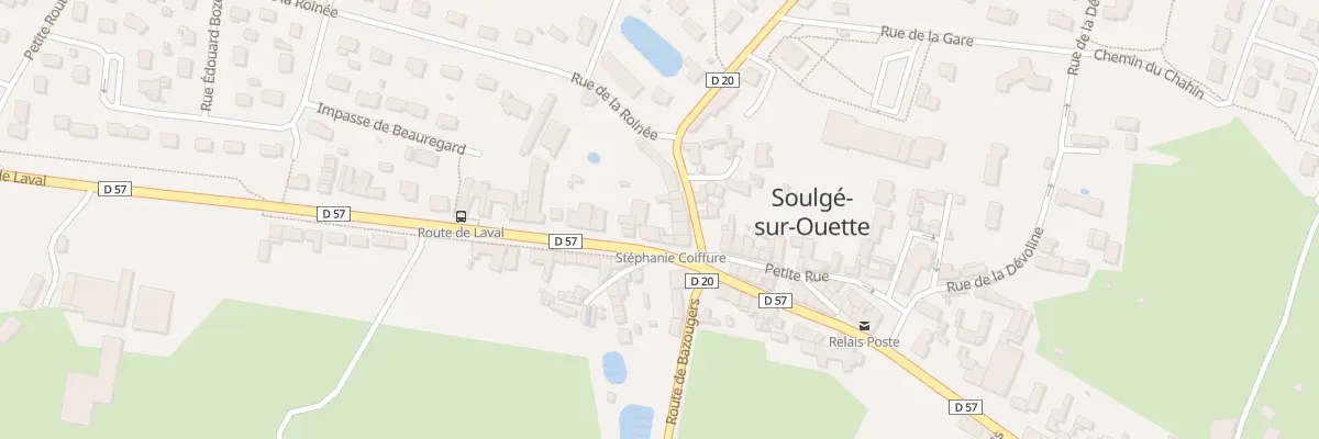 Plan du 1 Rte d’Evron à Soulgé-sur-Ouette